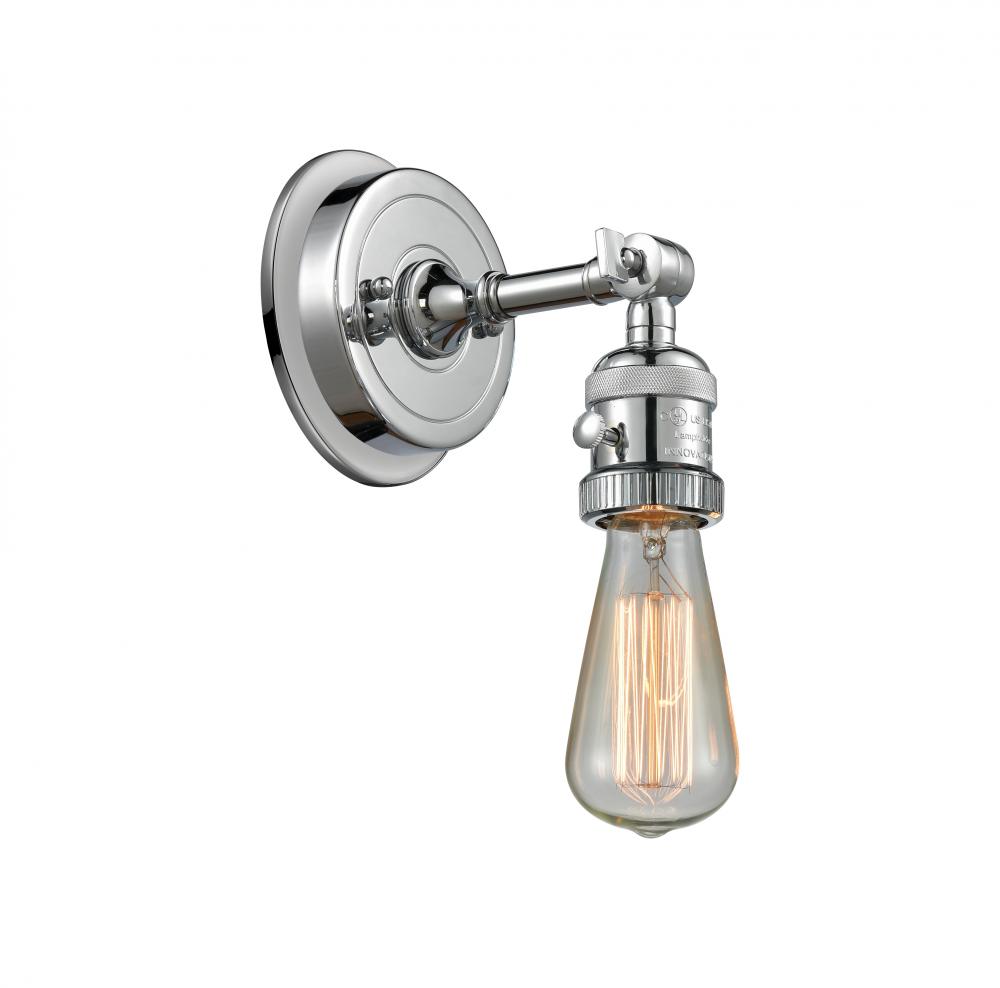 Bare Bulb - 1 Light - 5 inch - Polished Chrome - Adjustable Sconce