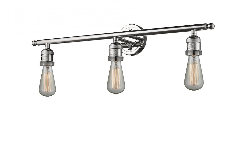 Bare Bulb 3 Light Bath Vanity Light