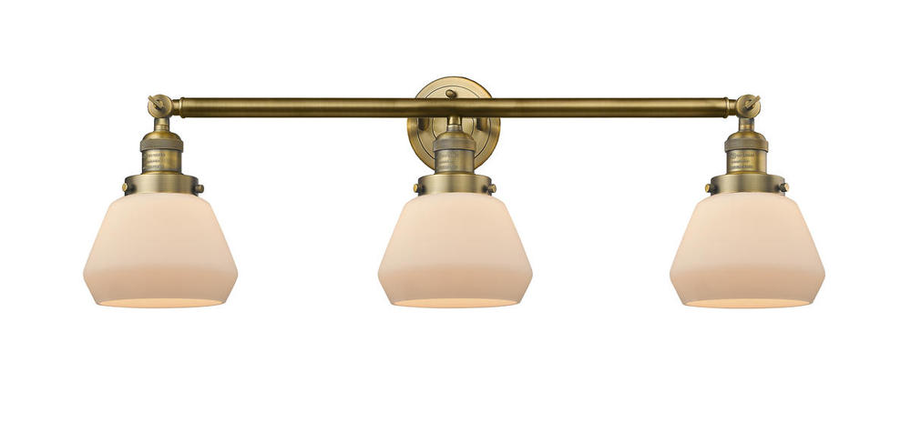 Fulton - 3 Light - 30 inch - Brushed Brass - Bath Vanity Light