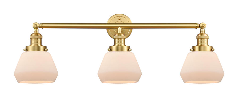 Fulton - 3 Light - 30 inch - Satin Gold - Bath Vanity Light