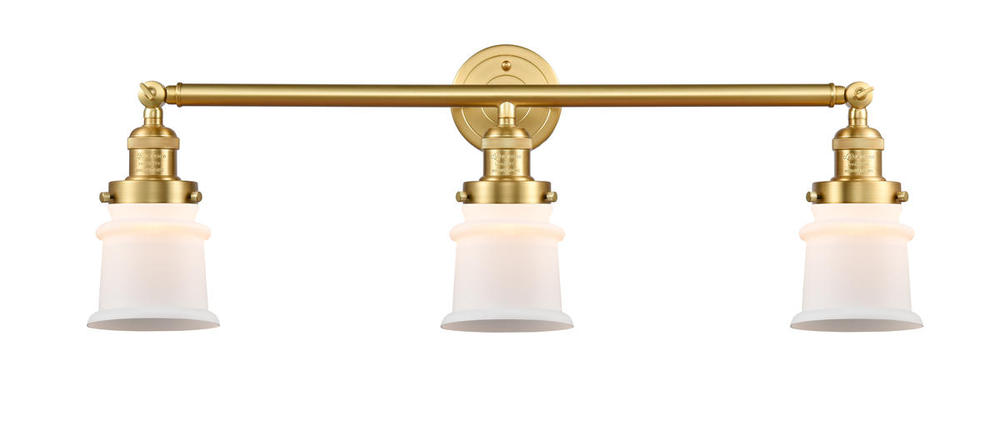 Canton - 3 Light - 30 inch - Satin Gold - Bath Vanity Light