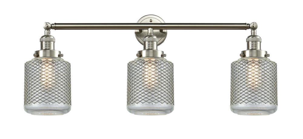 Stanton - 3 Light - 32 inch - Brushed Satin Nickel - Bath Vanity Light