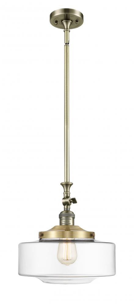 Bridgeton - 1 Light - 12 inch - Antique Brass - Stem Hung - Mini Pendant