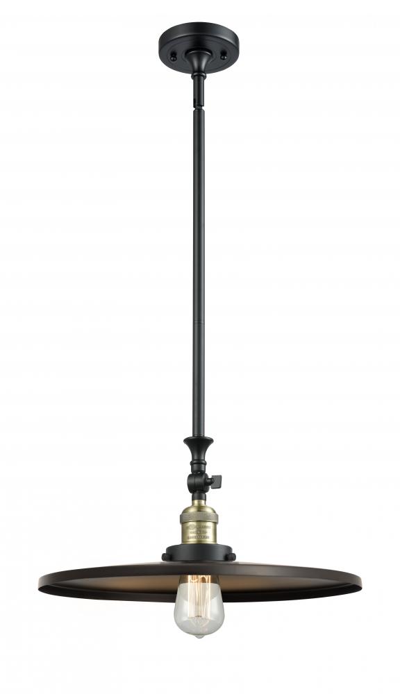 Appalachian - 1 Light - 16 inch - Black Antique Brass - Stem Hung - Mini Pendant