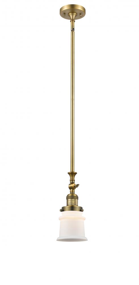 Canton - 1 Light - 5 inch - Brushed Brass - Stem Hung - Mini Pendant