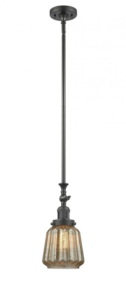 Chatham - 1 Light - 7 inch - Oil Rubbed Bronze - Stem Hung - Adjustable Mini Pendant