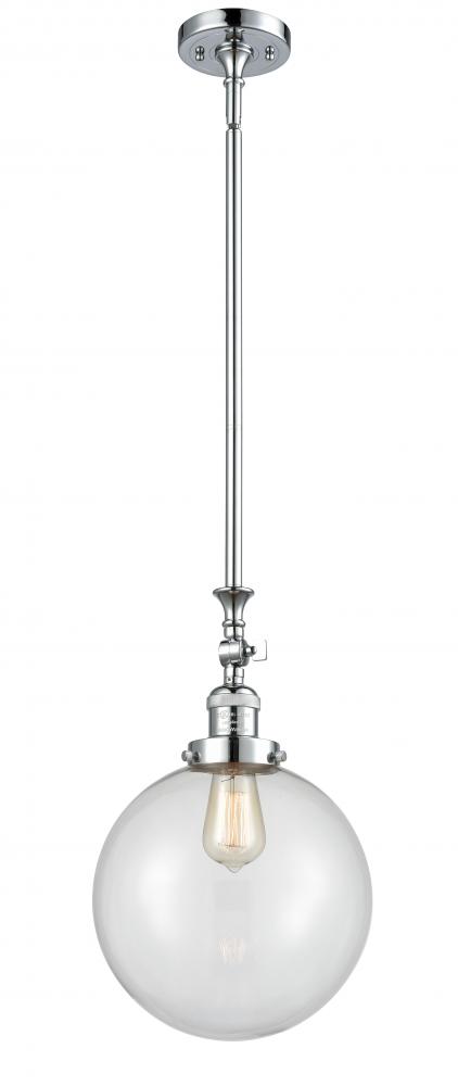 Beacon - 1 Light - 10 inch - Polished Chrome - Stem Hung - Adjustable Mini Pendant
