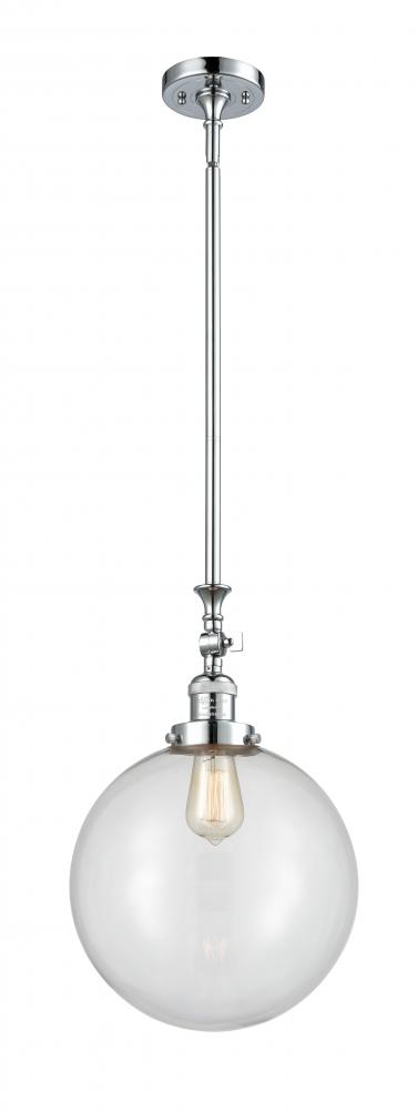 Beacon - 1 Light - 12 inch - Polished Chrome - Stem Hung - Adjustable Mini Pendant