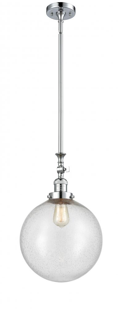 Beacon - 1 Light - 12 inch - Polished Chrome - Stem Hung - Adjustable Mini Pendant