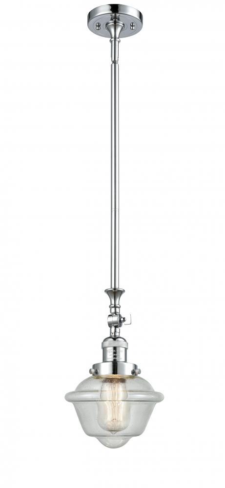 Oxford - 1 Light - 7 inch - Polished Chrome - Stem Hung - Adjustable Mini Pendant