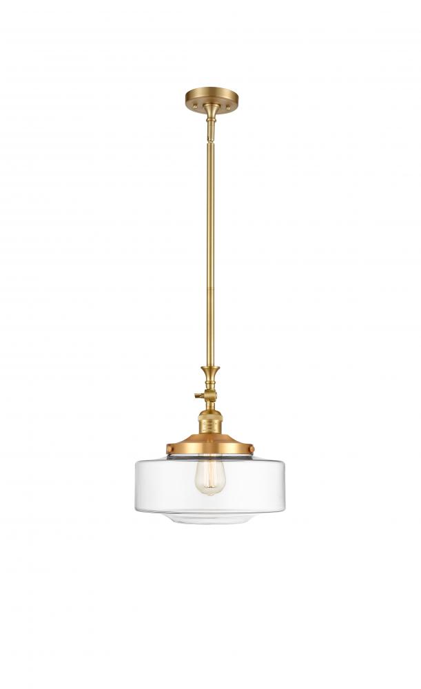 Bridgeton - 1 Light - 12 inch - Satin Gold - Stem Hung - Mini Pendant