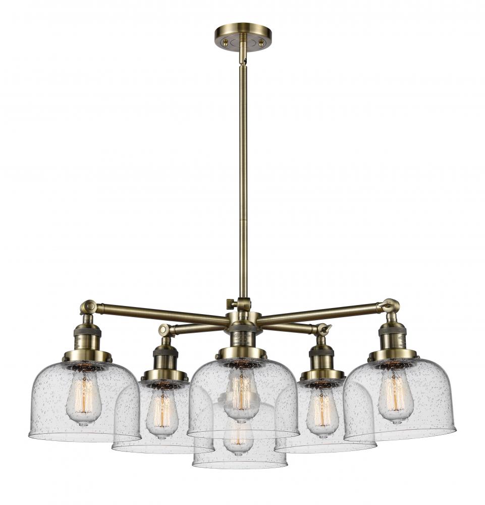 Large Bell 6 Light Chandelier