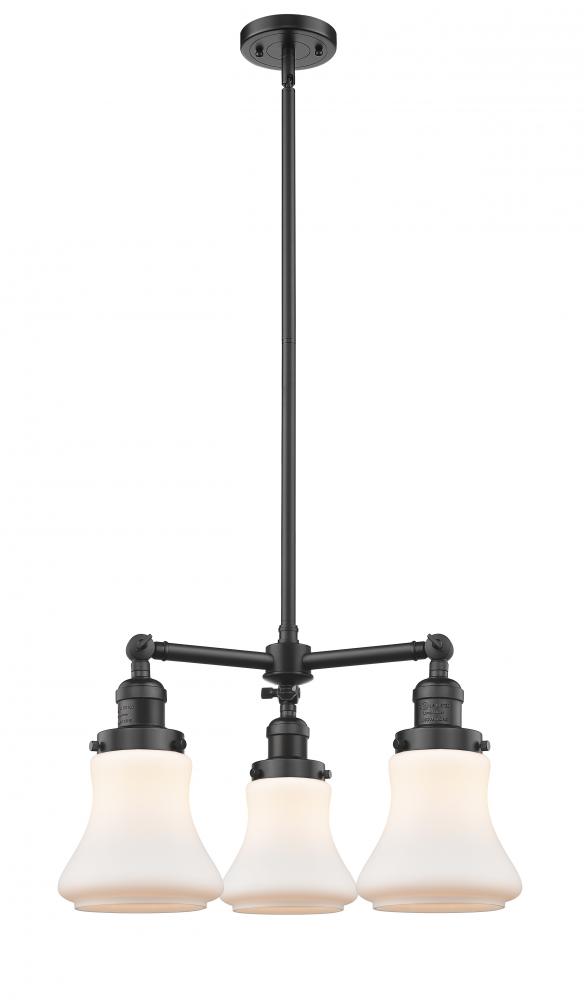Bellmont - 3 Light - 18 inch - Oil Rubbed Bronze - Stem Hung - Chandelier