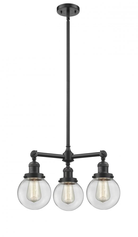 Beacon - 3 Light - 19 inch - Oil Rubbed Bronze - Stem Hung - Chandelier