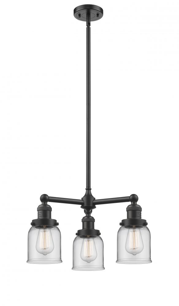 Bell - 3 Light - 19 inch - Oil Rubbed Bronze - Stem Hung - Chandelier