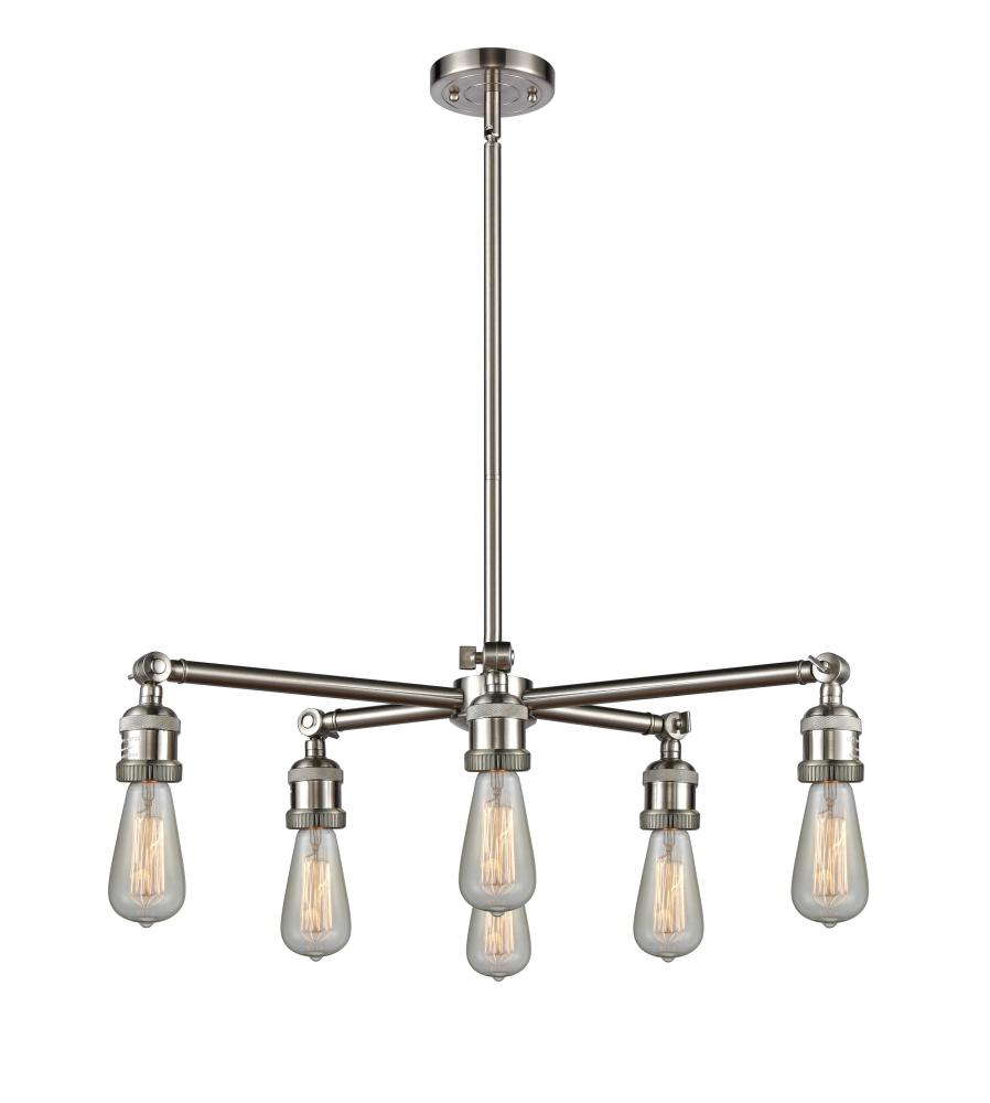 Bare Bulb 6 Light Chandelier