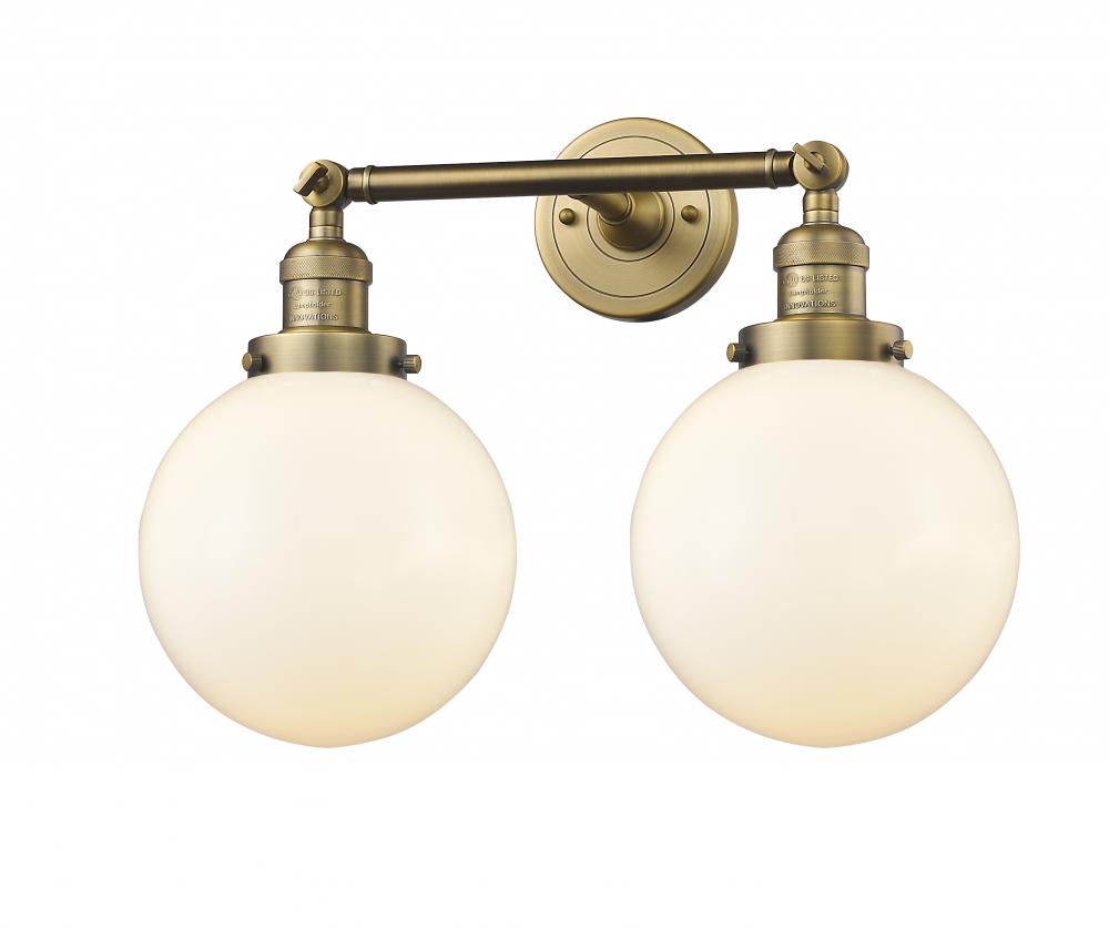 Beacon - 2 Light - 19 inch - Brushed Brass - Adjustable Bath Vanity Light