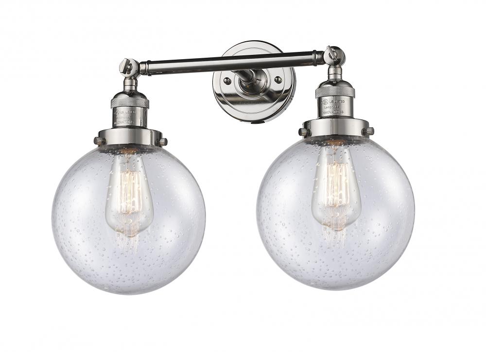 Beacon - 2 Light - 19 inch - Polished Nickel - Adjustable Bath Vanity Light