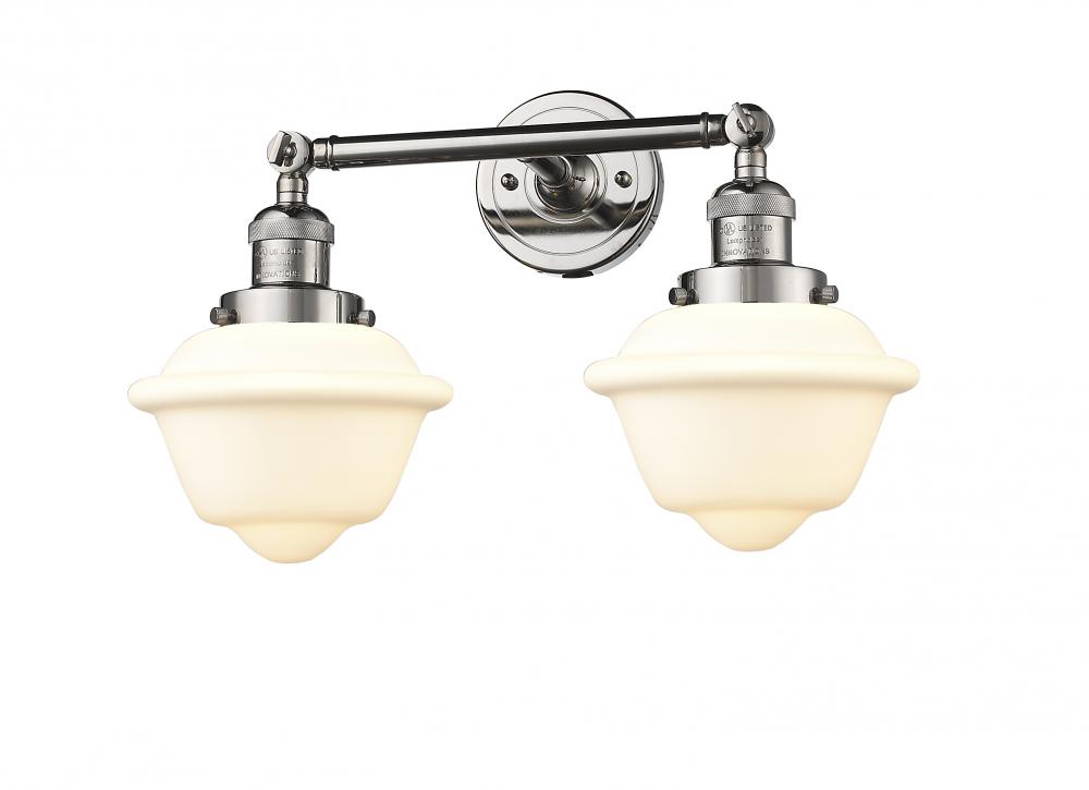 Oxford - 2 Light - 17 inch - Polished Nickel - Bath Vanity Light