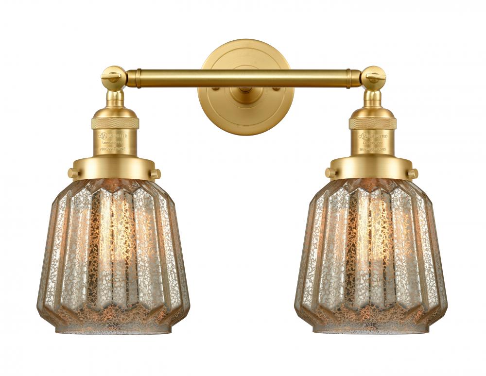 Chatham - 2 Light - 16 inch - Satin Gold - Adjustable Bath Vanity Light