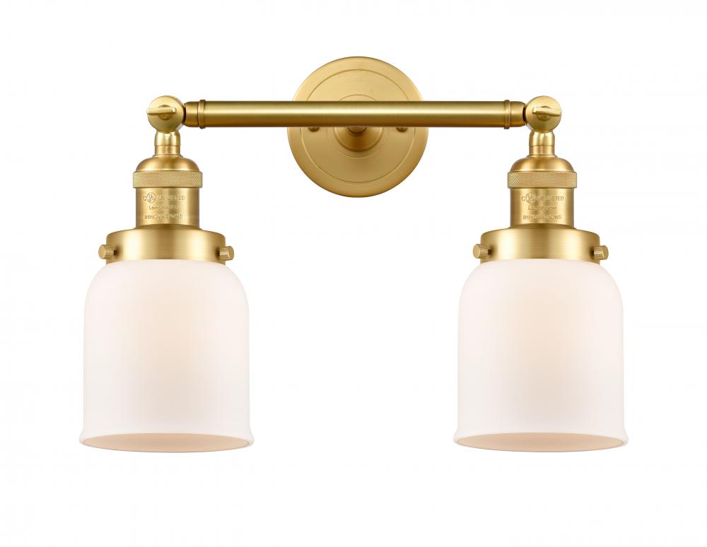 Bell - 2 Light - 16 inch - Satin Gold - Adjustable Bath Vanity Light