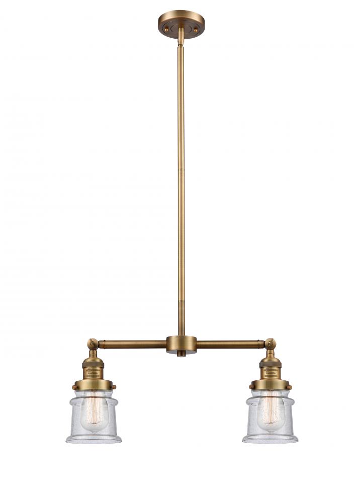 Canton - 2 Light - 21 inch - Brushed Brass - Stem Hung - Adjustable Island Light
