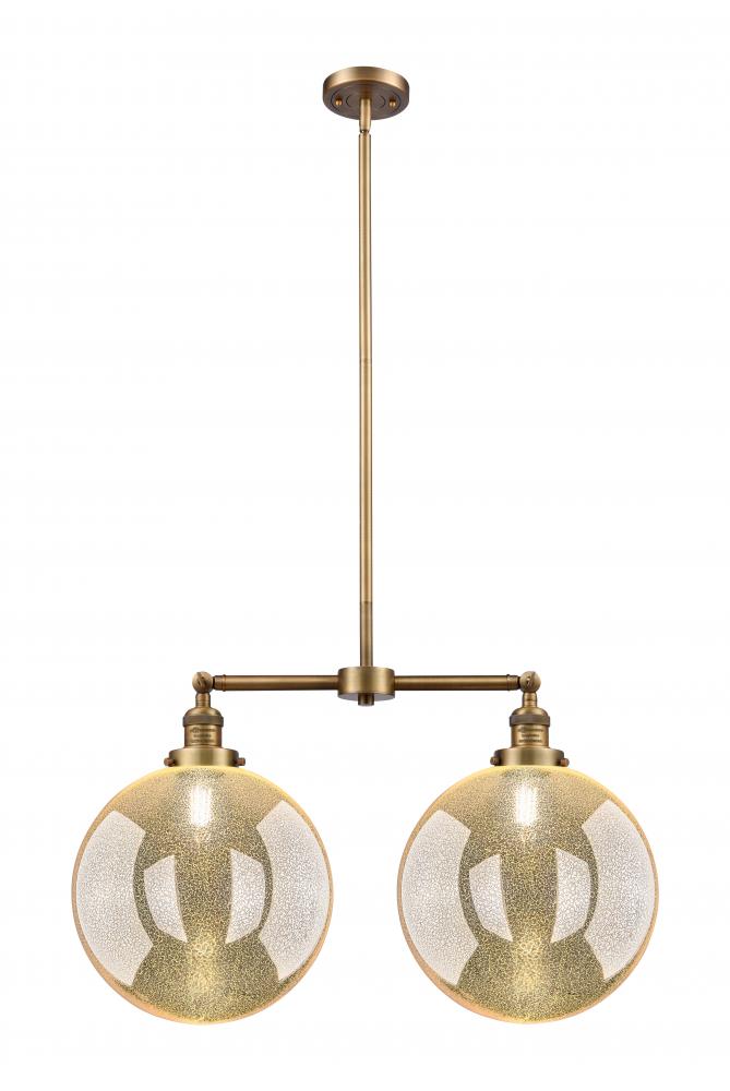 Beacon - 2 Light - 27 inch - Brushed Brass - Stem Hung - Adjustable Island Light