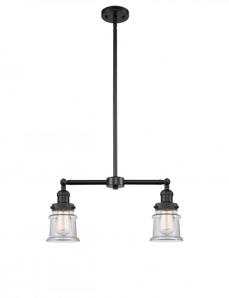 Canton - 2 Light - 21 inch - Matte Black - Stem Hung - Island Light