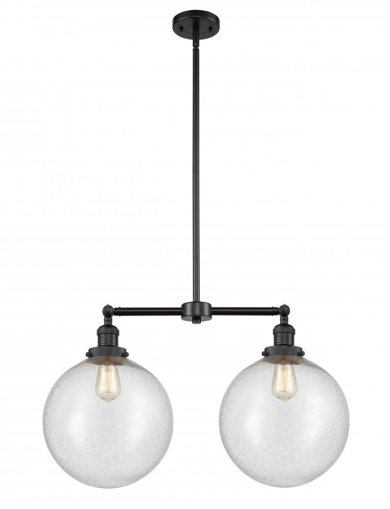 Beacon - 2 Light - 27 inch - Matte Black - Stem Hung - Adjustable Island Light