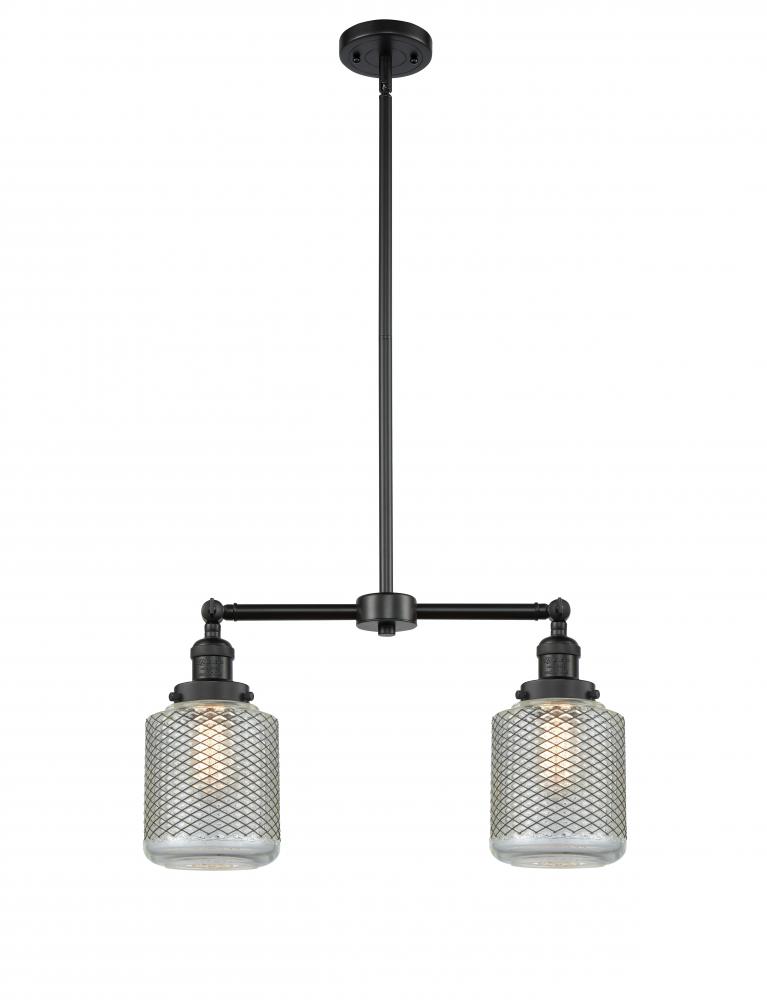 Stanton - 2 Light - 23 inch - Matte Black - Stem Hung - Island Light