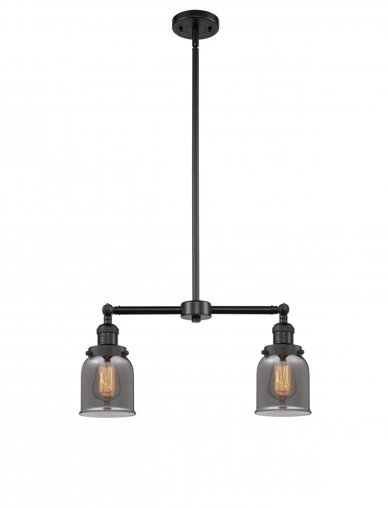 Bell - 2 Light - 21 inch - Matte Black - Stem Hung - Adjustable Island Light