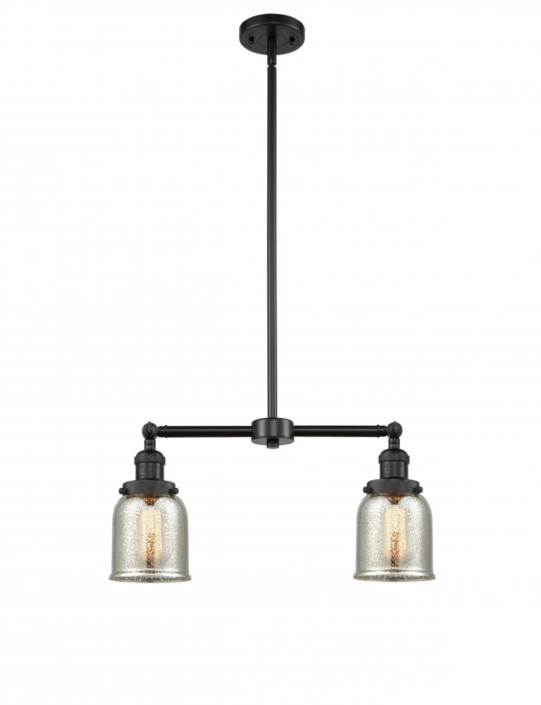 Bell - 2 Light - 21 inch - Matte Black - Stem Hung - Adjustable Island Light