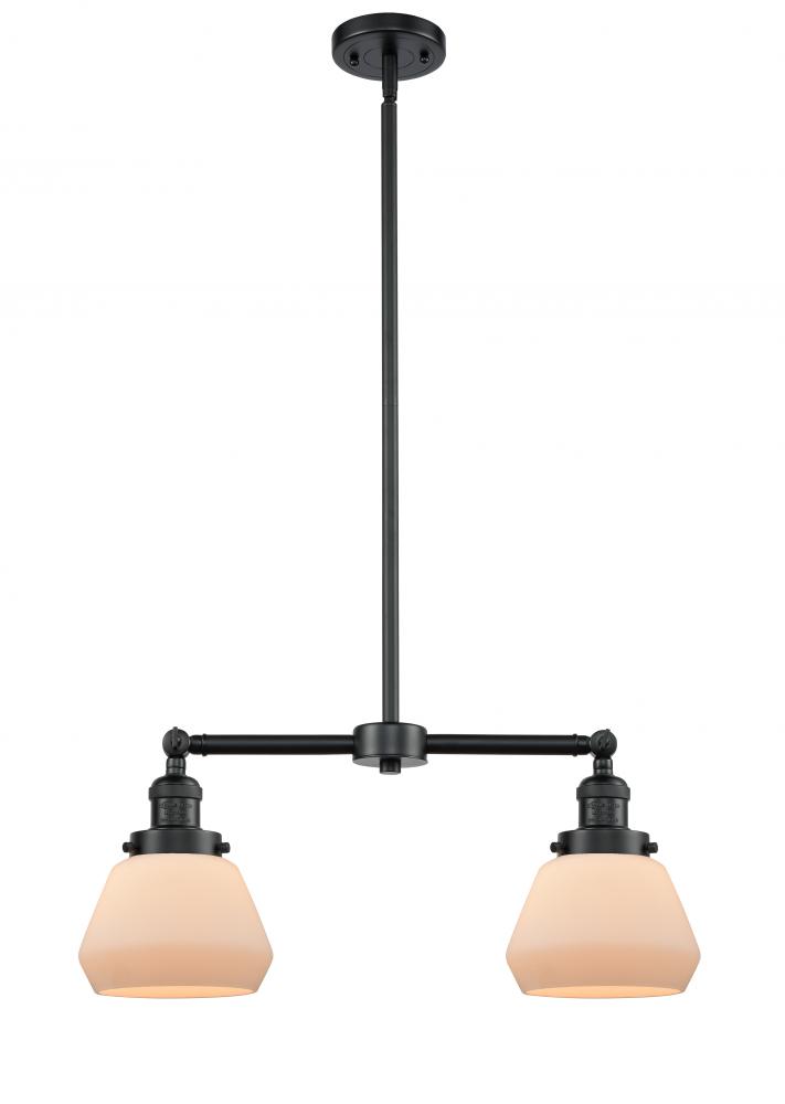 Fulton - 2 Light - 21 inch - Oil Rubbed Bronze - Stem Hung - Adjustable Island Light