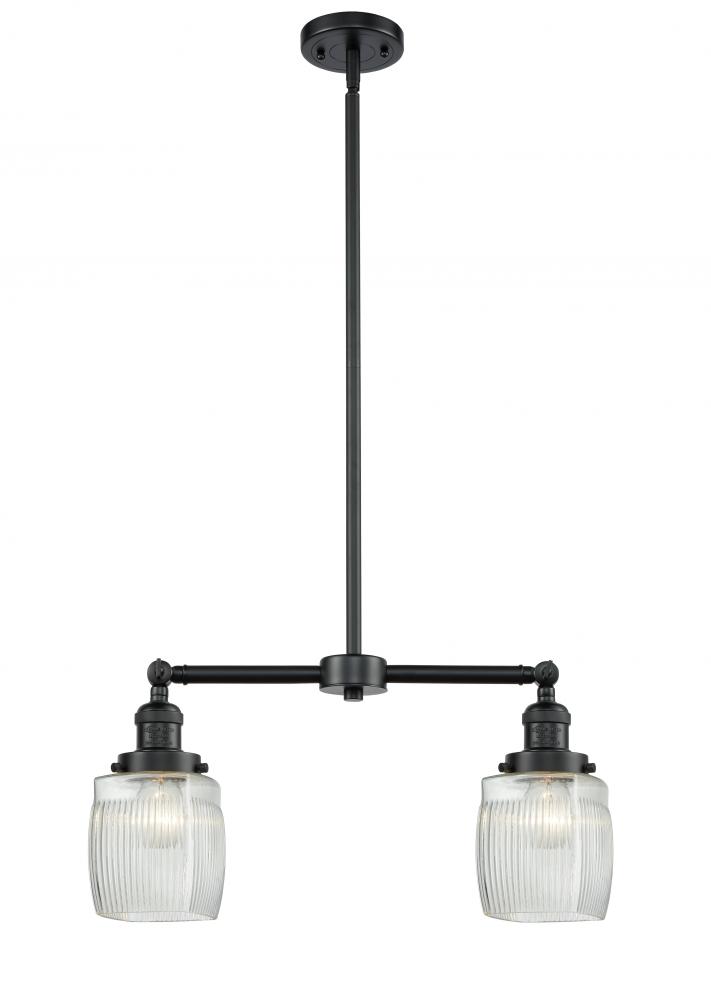 Colton - 2 Light - 22 inch - Oil Rubbed Bronze - Stem Hung - Adjustable Island Light