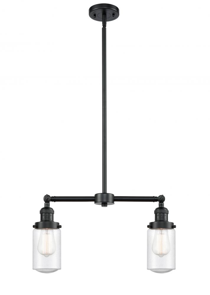 Dover - 2 Light - 21 inch - Oil Rubbed Bronze - Stem Hung - Island Light