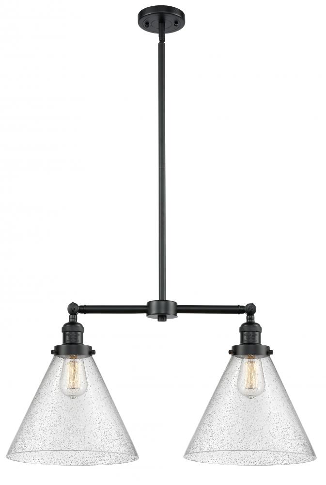 Cone - 2 Light - 21 inch - Oil Rubbed Bronze - Stem Hung - Adjustable Island Light