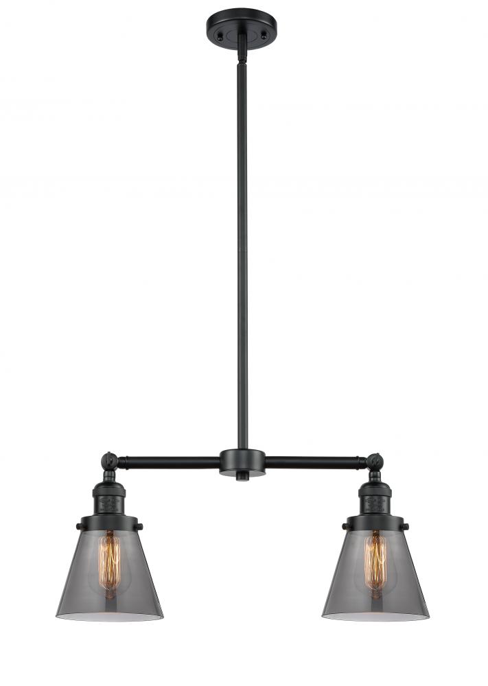 Cone - 2 Light - 21 inch - Oil Rubbed Bronze - Stem Hung - Adjustable Island Light