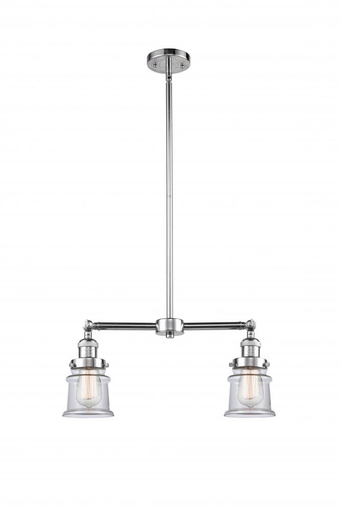 Canton - 2 Light - 21 inch - Polished Chrome - Stem Hung - Island Light