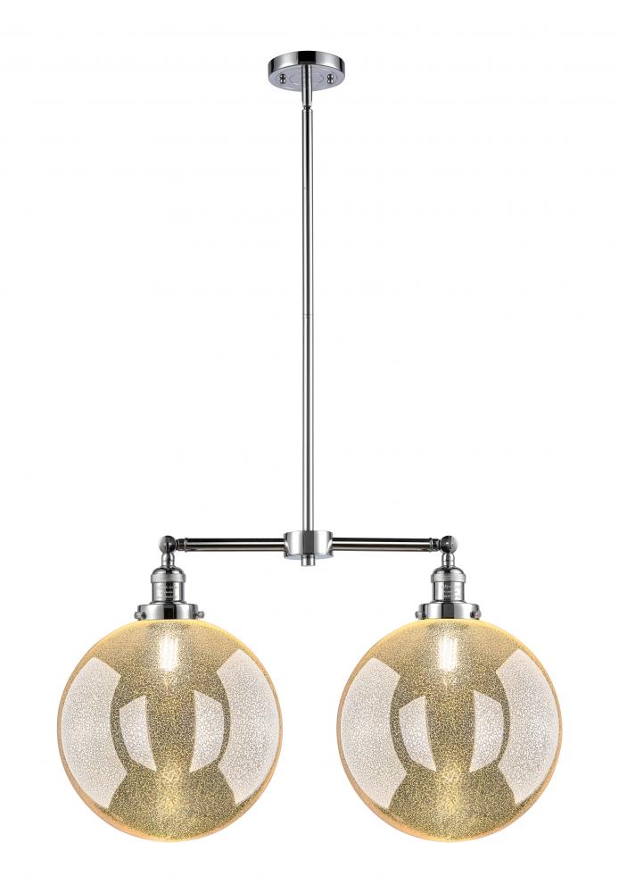 Beacon - 2 Light - 27 inch - Polished Chrome - Stem Hung - Adjustable Island Light