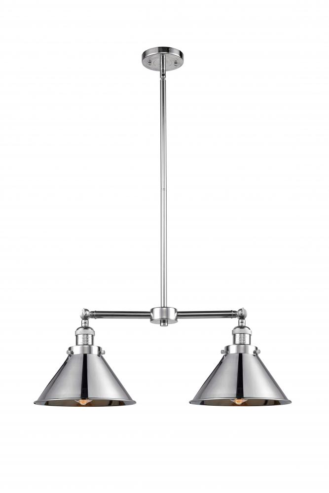 Briarcliff - 2 Light - 21 inch - Polished Chrome - Stem Hung - Adjustable Island Light