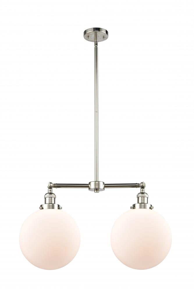 Beacon - 2 Light - 25 inch - Polished Nickel - Stem Hung - Adjustable Island Light