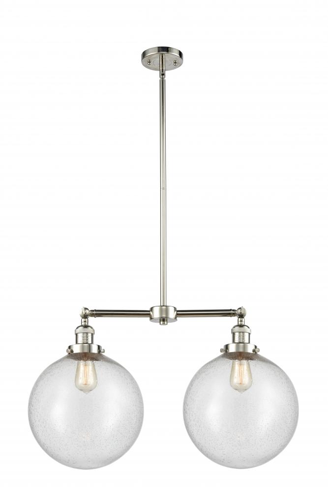 Beacon - 2 Light - 27 inch - Polished Nickel - Stem Hung - Adjustable Island Light