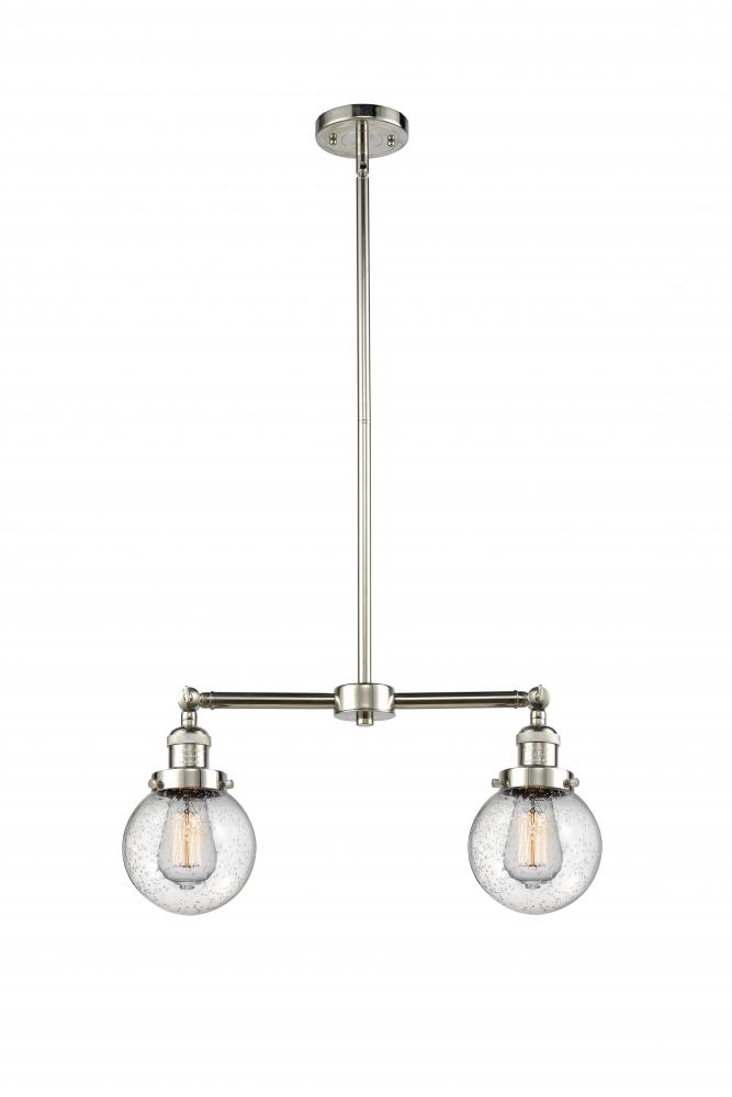 Beacon - 2 Light - 23 inch - Polished Nickel - Stem Hung - Adjustable Island Light