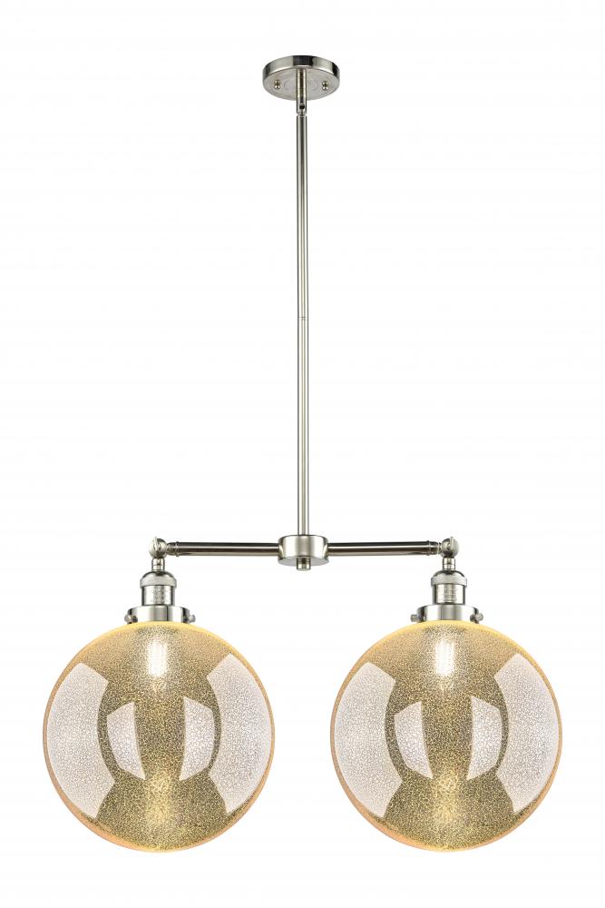 Beacon - 2 Light - 27 inch - Polished Nickel - Stem Hung - Adjustable Island Light