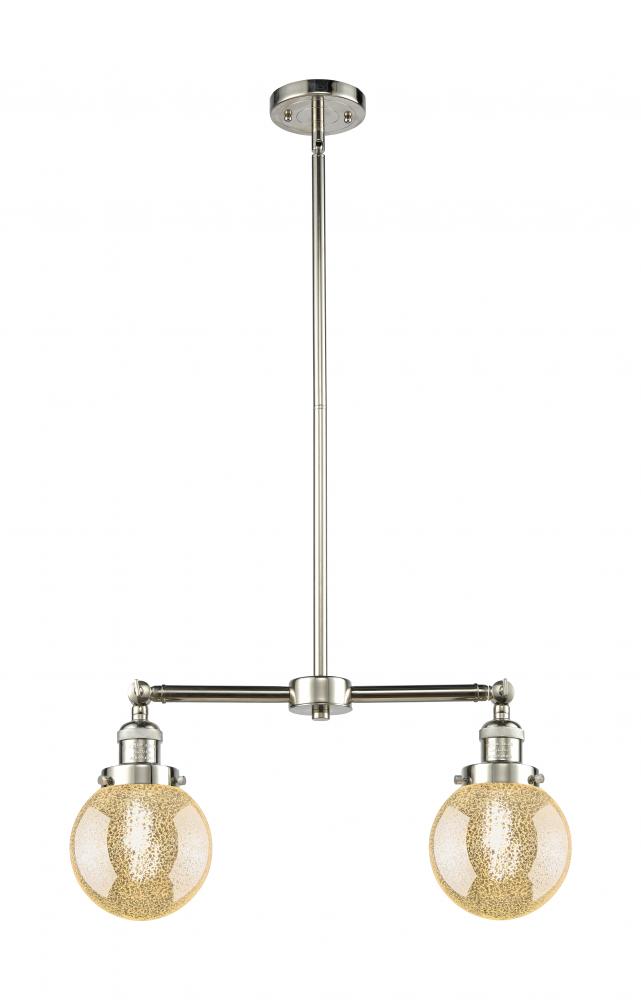 Beacon - 2 Light - 23 inch - Polished Nickel - Stem Hung - Adjustable Island Light