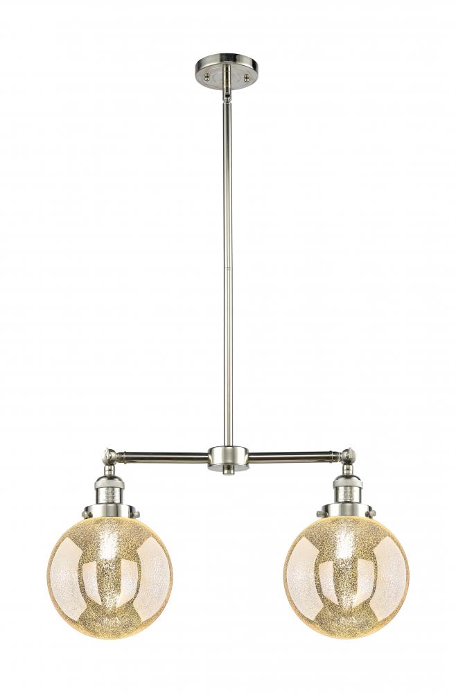 Beacon - 2 Light - 25 inch - Polished Nickel - Stem Hung - Adjustable Island Light