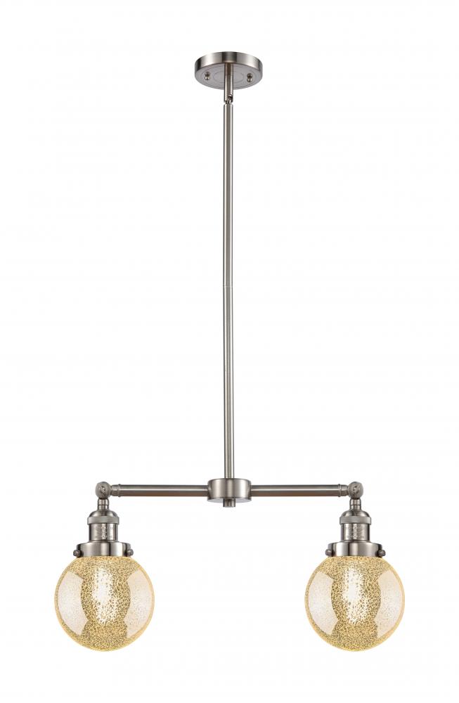 Beacon - 2 Light - 23 inch - Brushed Satin Nickel - Stem Hung - Adjustable Island Light