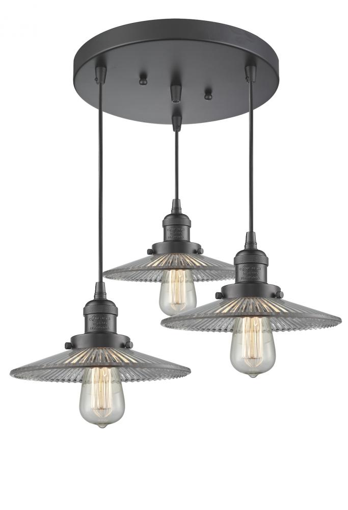 Halophane 3 Light Multi-Pendant