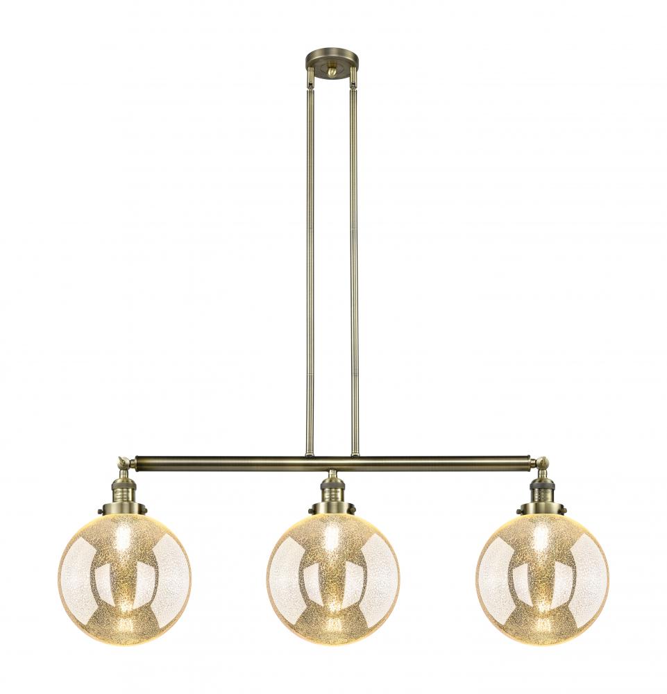 Beacon - 3 Light - 42 inch - Antique Brass - Stem Hung - Adjustable Island Light