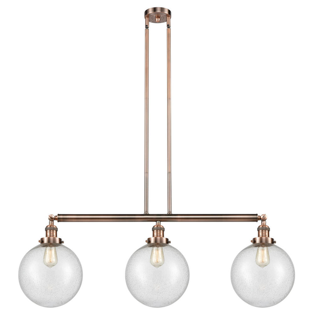 Beacon - 3 Light - 42 inch - Antique Copper - Stem Hung - Adjustable Island Light